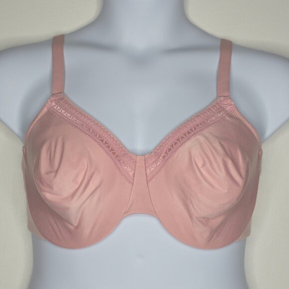 Wacoal Perfect Primer Full Figure Underwire Bra 855213 Size 38DD Pink - Picture 1 of 6